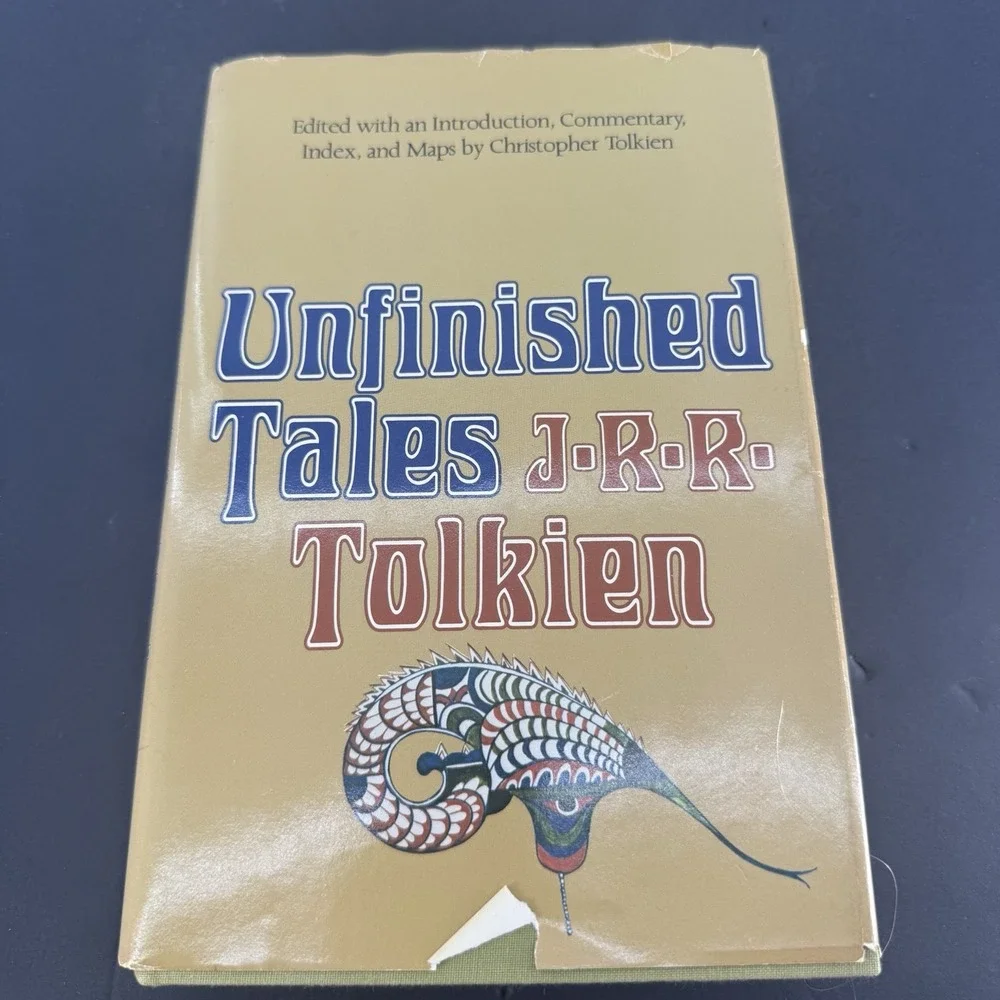 1980 Unfinished Tales JRR Tolkien 1st American Edition 1st Print Hardcover DJ